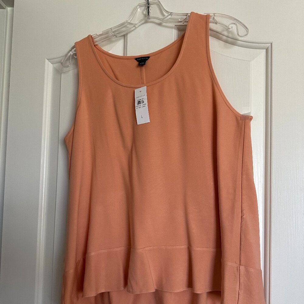 NWT Ann Taylor Tank Top with Ruffle